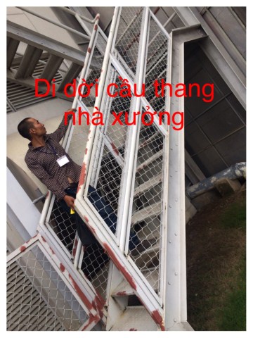 Di dời cầu thang nhà xưởng - Công Ty TNHH Tư Vấn - Xây Dựng Nam Cát